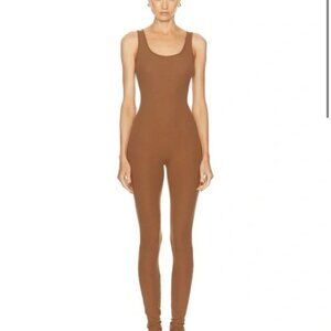 New | Eterne | Ribbed Tank Catsuit |Brown | S